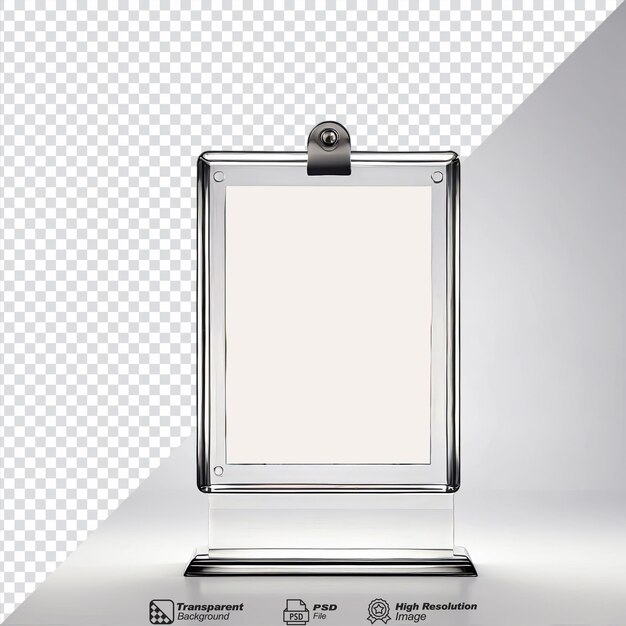 Photo holder isolated on transparent background