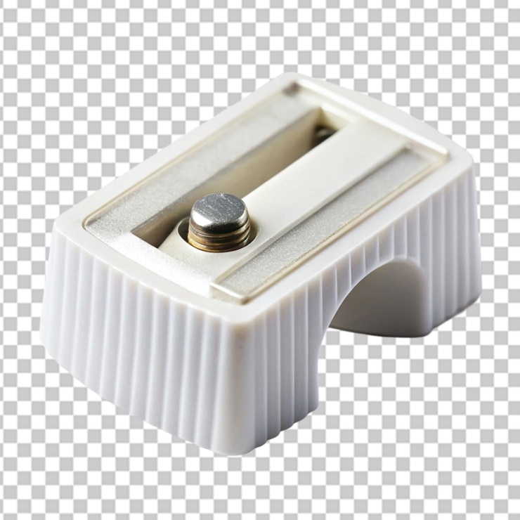 PSD photo of one pencilsharpener on a over white background