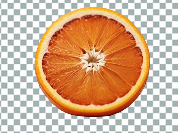Foto di un'arancia isolata su uno sfondo trasparente