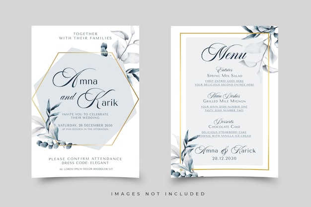 photo wedding invitation template