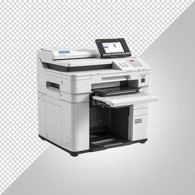 Photocopiers isolated on white background