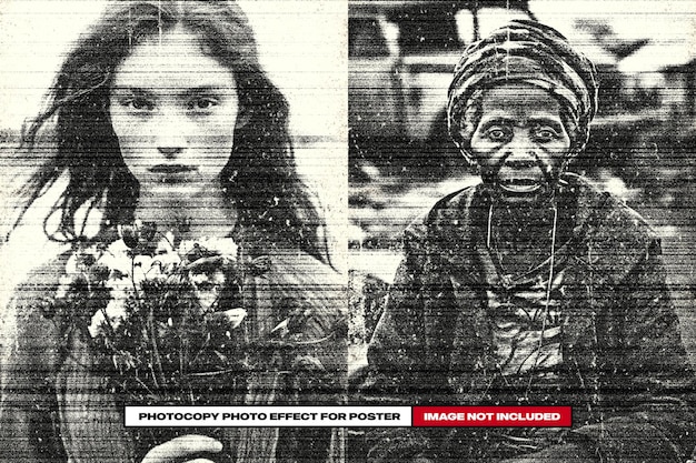 Photocopy Photo Effect for Poster