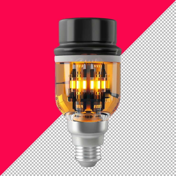 PSD photodiode 3d isolated render transparent background png psd