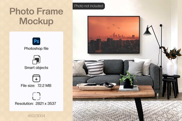 PSD photoframe mockup