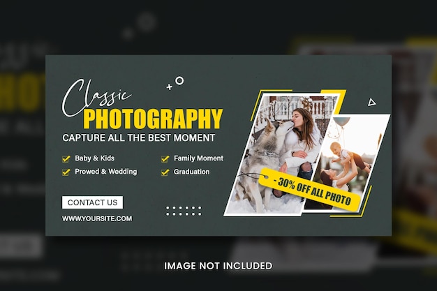 PSD photography banner template