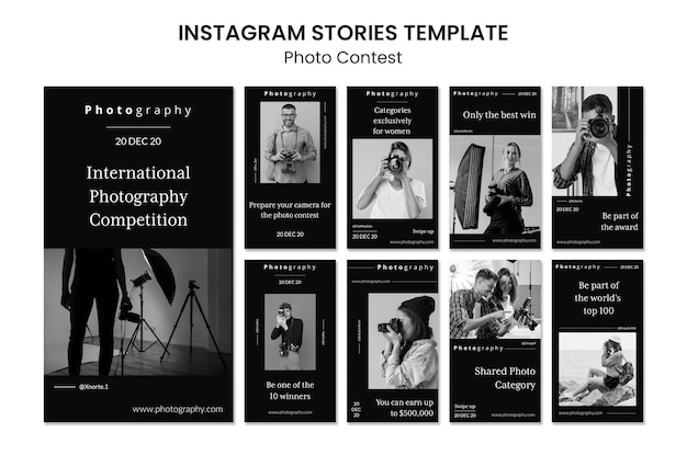 PSD photography contest instagram stories