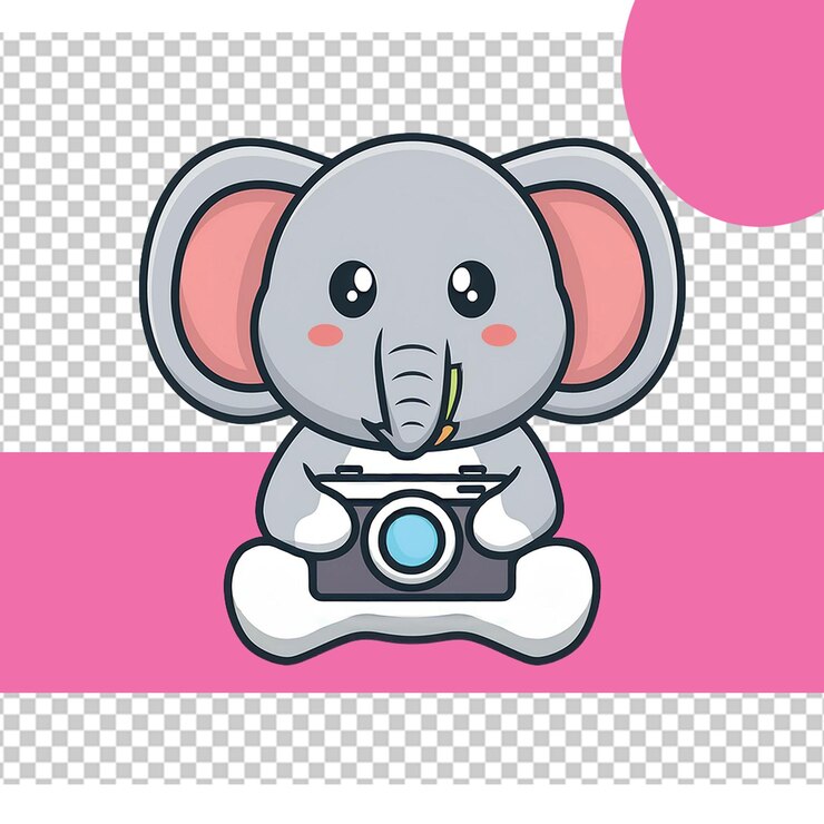 PSD 사진의 날 귀여운 png 일러스트레이션