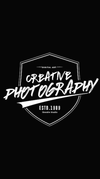 PSD logo di illustrazione fotografica psd