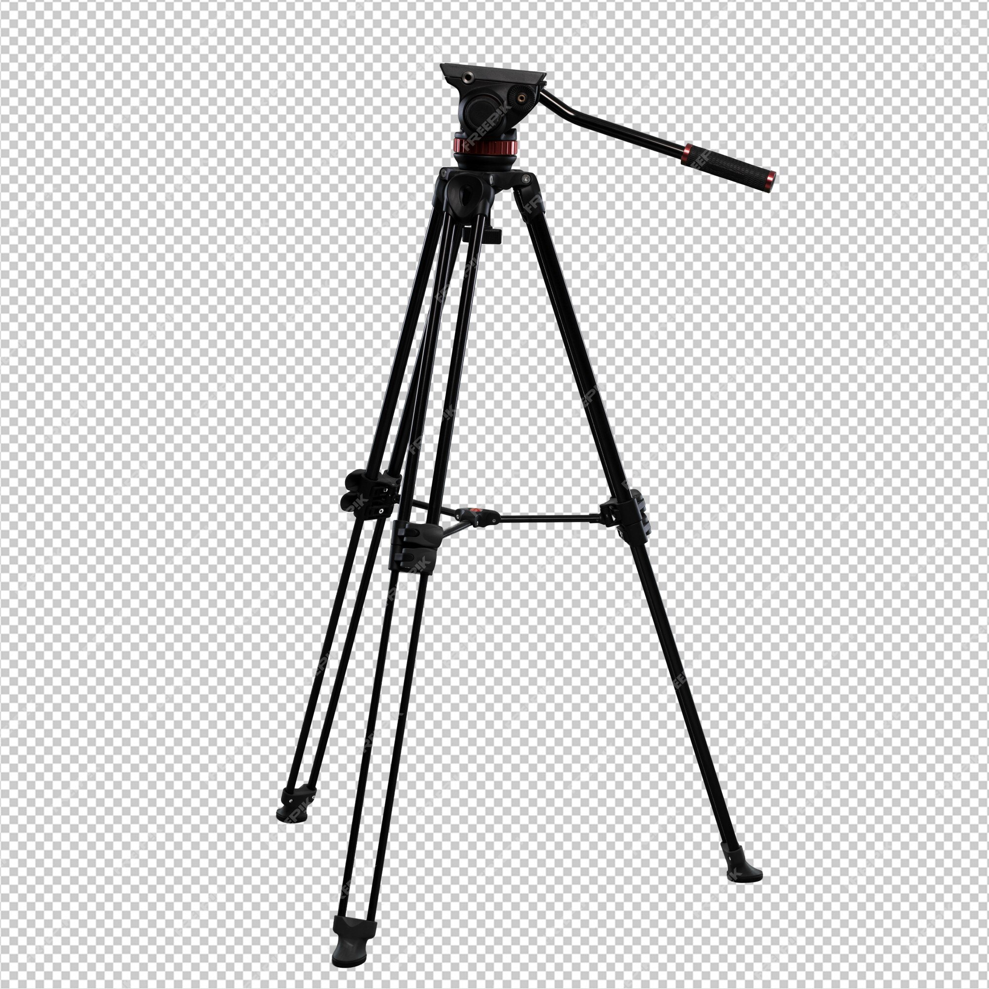 Premium PSD | Photography tripod over white background