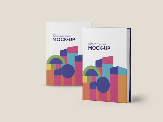 Photorealistic hardcover book mockup