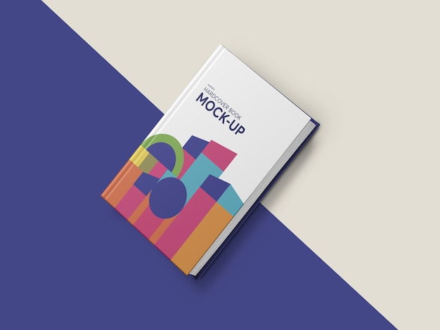 photorealistic hardcover book mockup