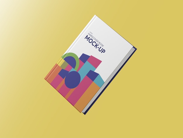 photorealistic hardcover book mockup