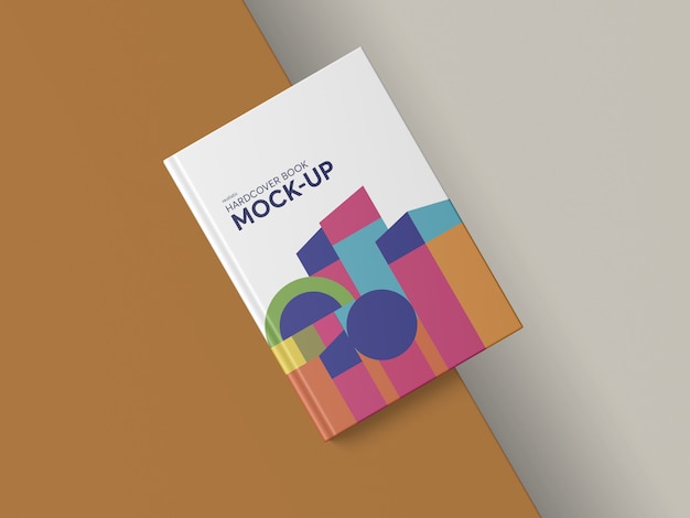 photorealistic hardcover book mockup