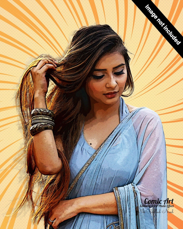 PSD photoshop comic art effect for portrait