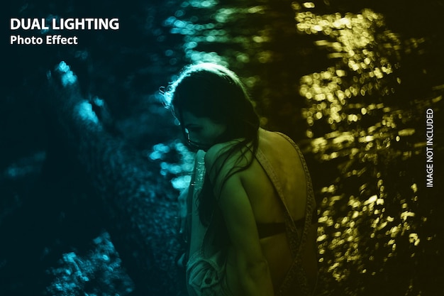 Photoshop Laughter Verlichting kleur Foto Effect ontwerp