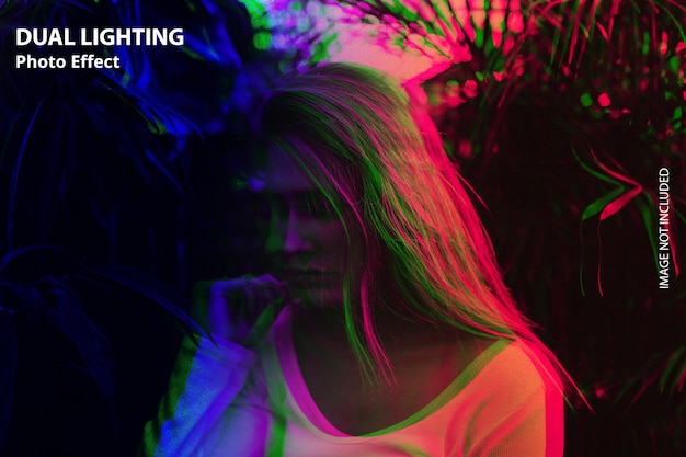 Photoshop Laughter Verlichting kleur Foto Effect ontwerp