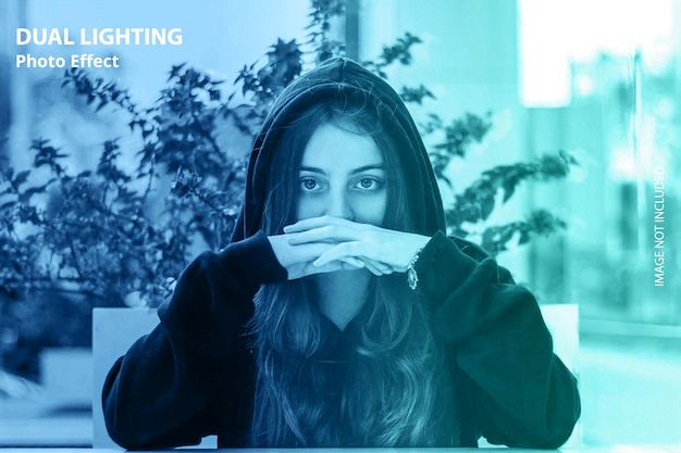 Photoshop Laughter Verlichting kleur Foto Effect ontwerp