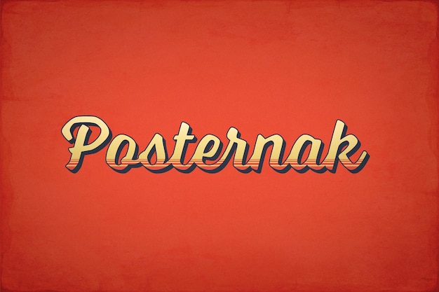 PSD photoshop layer styles retro style effetti di testo