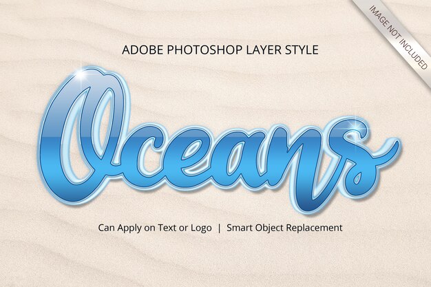 Photoshop text effect layer style