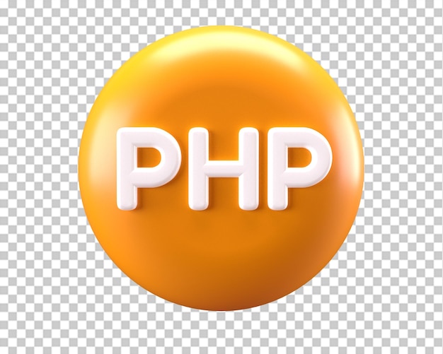 PSD Значок языка программирования php 3d