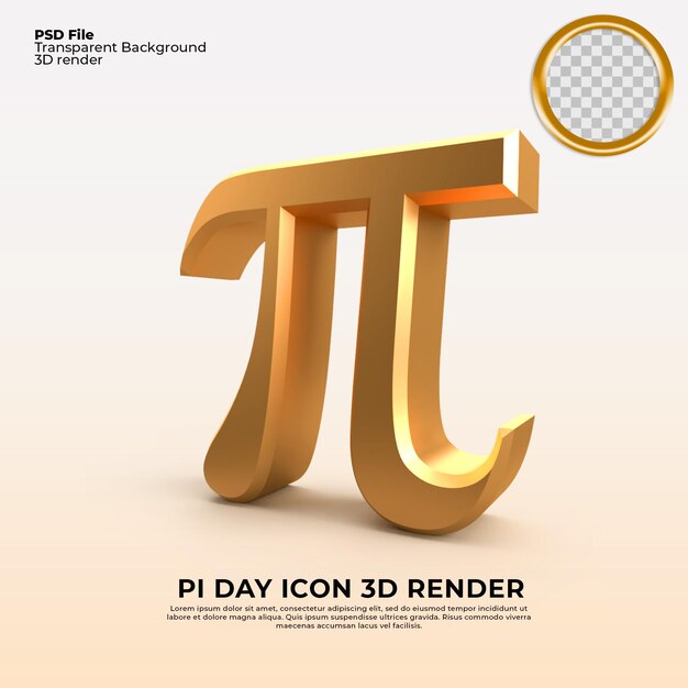 Pi day 2022 3d render