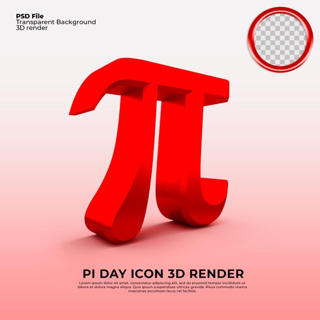 Pi day 2022 rendering 3d