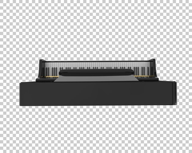 PSD 투명 한 배경 3d 렌더링 그림에 고립 된 피아노