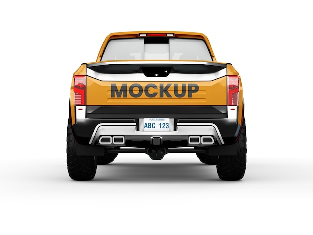 pick-up truck vooraanzicht mockup