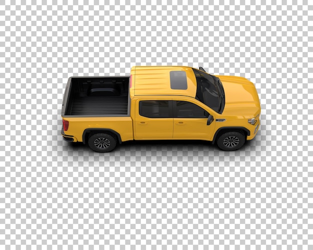 Pickup isolert på bakgrunn 3D-rendering illustrasjon