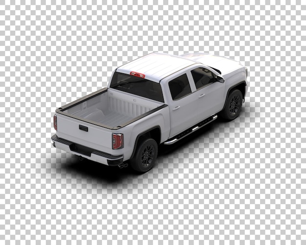 Pickup isolert på bakgrunn 3D-rendering illustrasjon