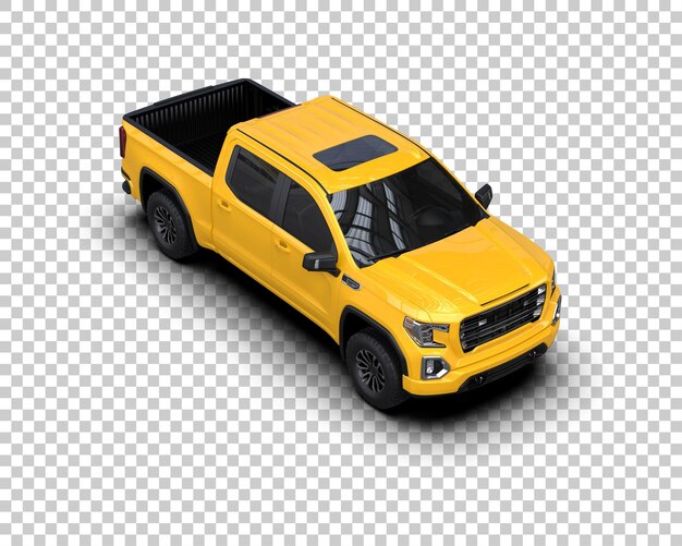 Pickup isolert på bakgrunn 3D-rendering illustrasjon