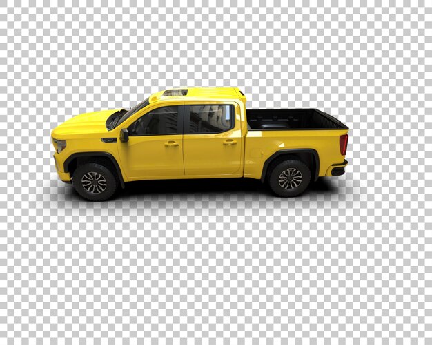 Pickup isolert på bakgrunn 3D-rendering illustrasjon