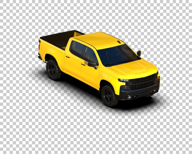 Pickup isolert på bakgrunn 3D-rendering illustrasjon