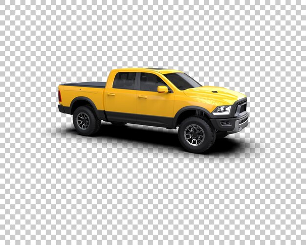 Pickup isolert på bakgrunn 3D-rendering illustrasjon