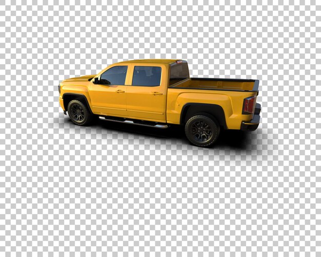 Pickup isolert på bakgrunn 3D-rendering illustrasjon