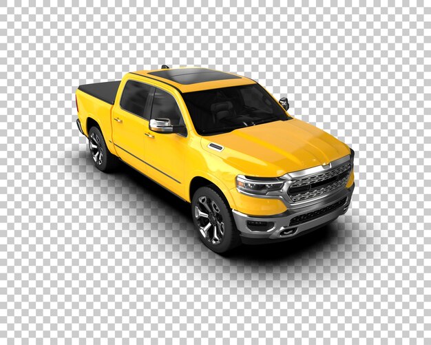 Pickup isolert på bakgrunn 3D-rendering illustrasjon