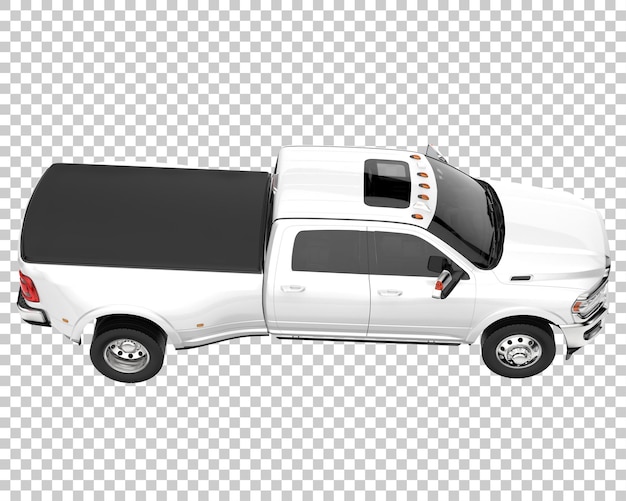 Camioncino su sfondo trasparente. rendering 3d - illustrazione