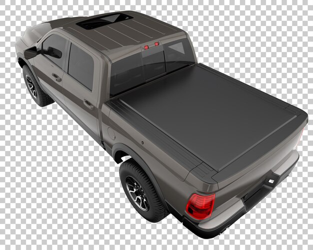 Camioncino su sfondo trasparente. rendering 3d - illustrazione