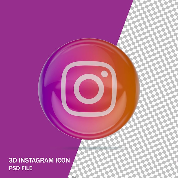 Pictogram 3d instagram