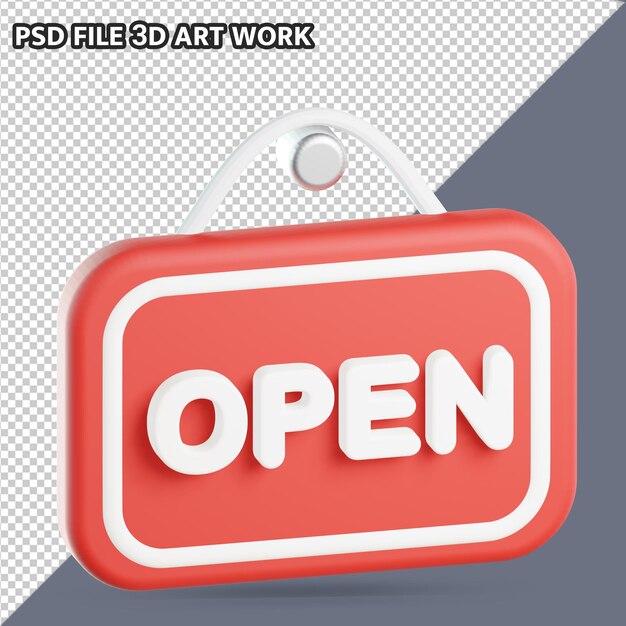 Pictogram 3d openen