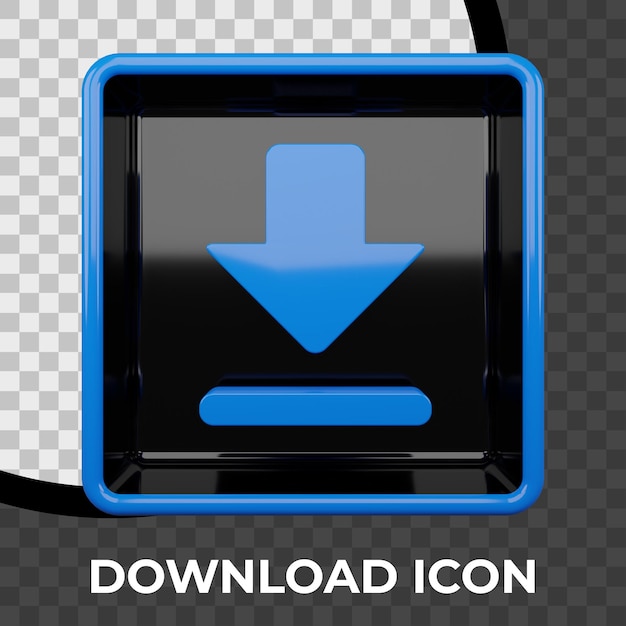 PSD pictogram downloaden in 3d-rendering