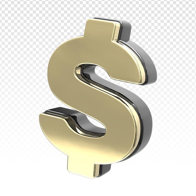 Pictogram geld dollar 3d