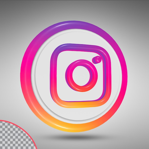 PSD pictogram instagram sociale media pictogrammen logo's in moderne stijl van cirkel
