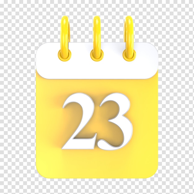 Pictogram kalender nummer 3d-rendering