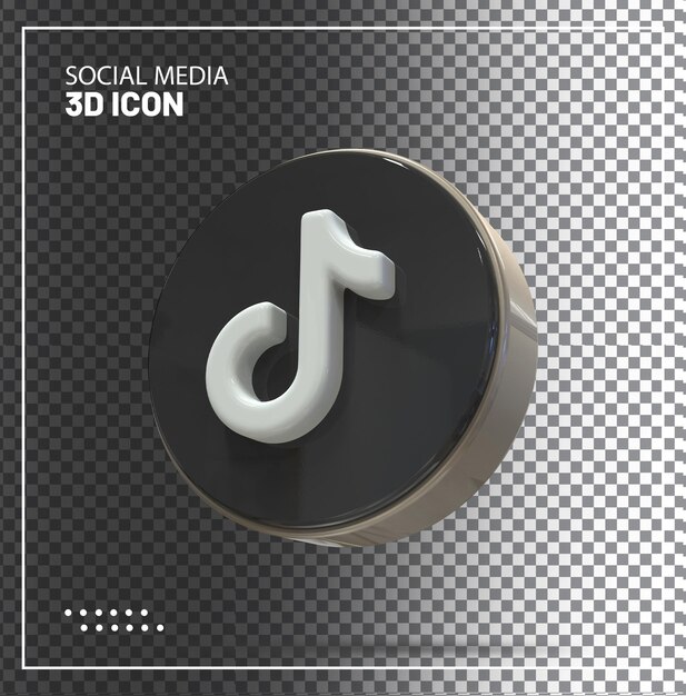 Pictogram tiktok 3d render