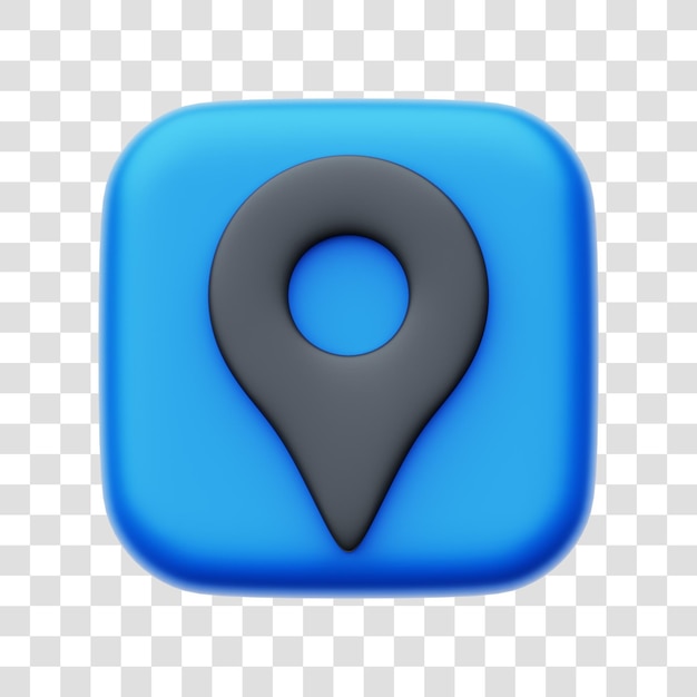 Pictogram van de gebruikersinterface 3D-rendering pictogram geïsoleerd transparante achtergrond