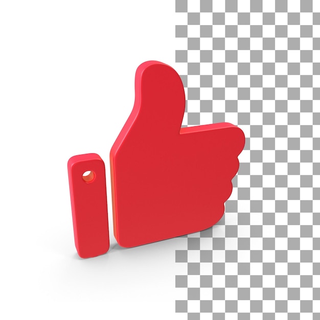 PSD pictogram zoals 3d render premium psd