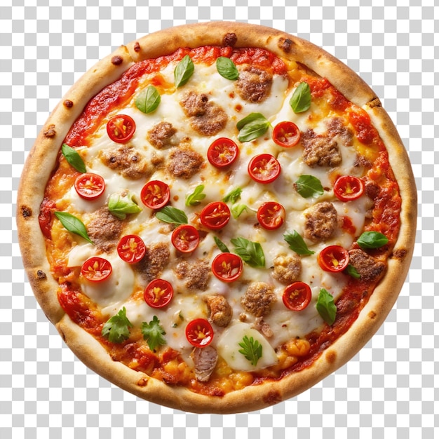 PSD pictou county pizza isolated on transparent background