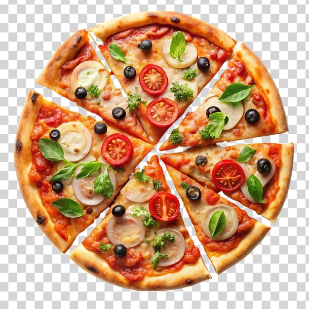 PSD pictou county pizza isolated on transparent background