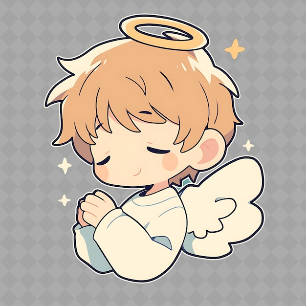 PSD a picture of a angel with a halo and star on his head